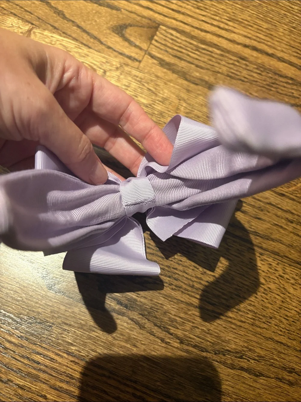 Crewcuts lavender grosgrain bow headband